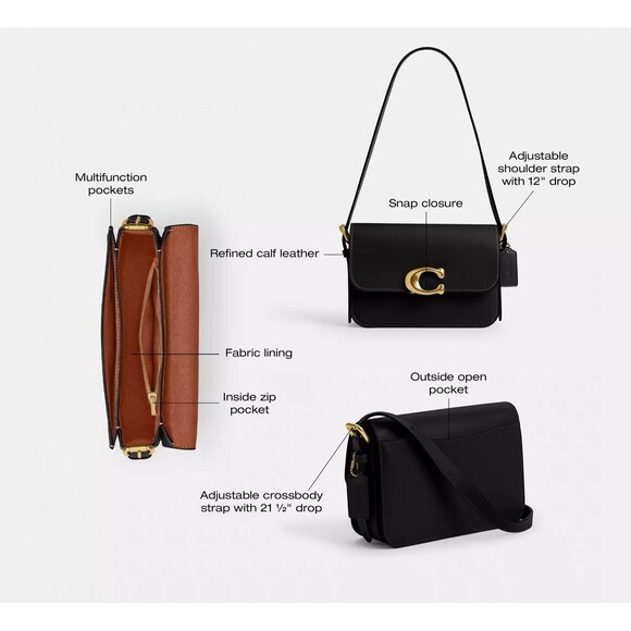 Coach Sage Shoulder Bag CAM17 – Chalk - Picture 10 of 13